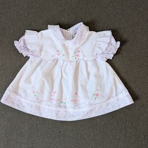 Vintage 80's newborn baby floral dress